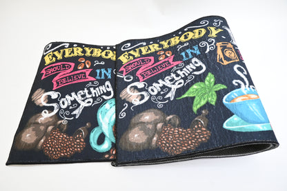 UpNUpCo Artistic and Colorful Kitchen Mats for Floor Non Slip -2 Pieces
