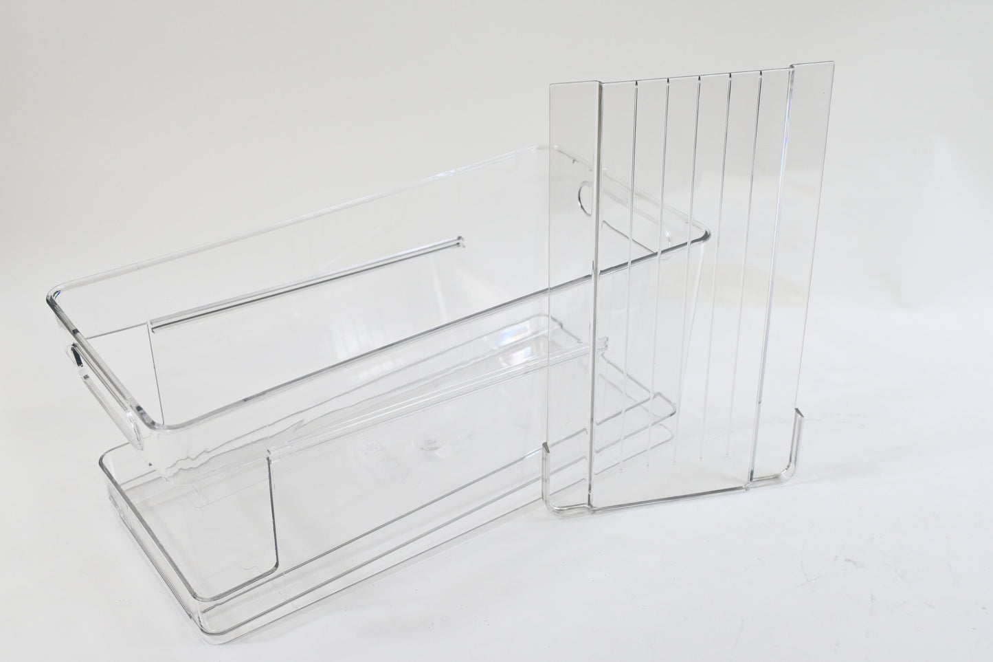 Soda Can Organizer, 2-tier Auto-Rolling Down Soda Can Dispenser