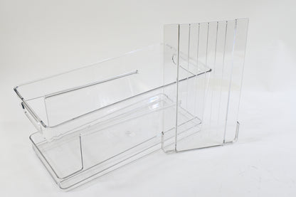 Soda Can Organizer, 2-tier Auto-Rolling Down Soda Can Dispenser