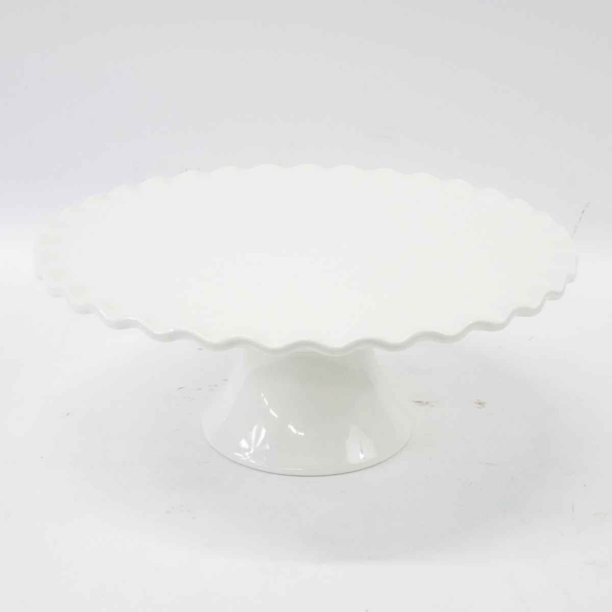 Sweese 710.101 11-Inch Porcelain Cake Stand, Round Dessert Stand, Cupcake Stand for Birthday Parties, Weddings, Baby Shower and Other Events, White