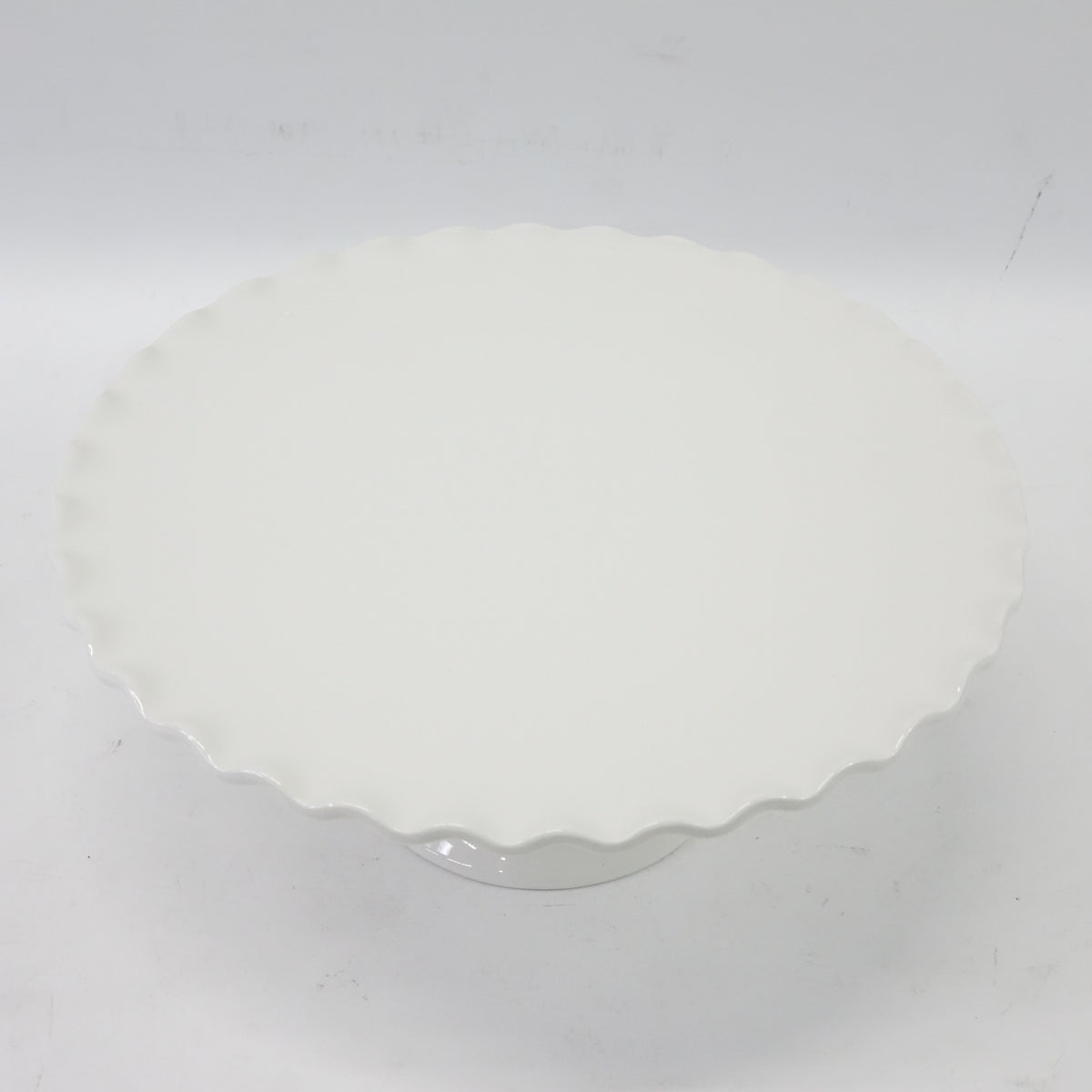 Sweese 710.101 11-Inch Porcelain Cake Stand, Round Dessert Stand, Cupcake Stand for Birthday Parties, Weddings, Baby Shower and Other Events, White