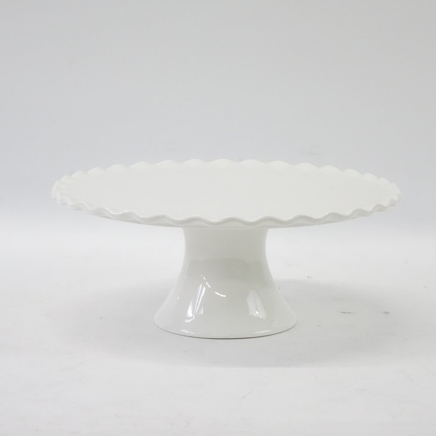 Sweese 710.101 11-Inch Porcelain Cake Stand, Round Dessert Stand, Cupcake Stand for Birthday Parties, Weddings, Baby Shower and Other Events, White