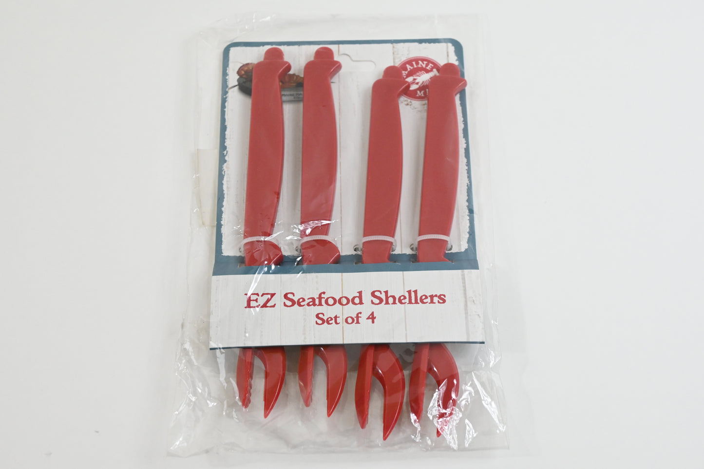 Maine Man EZ Seafood Shellers Set of 4 Lobster Crab Shellfish Utensils - New