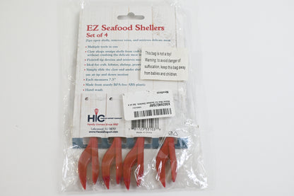 Maine Man EZ Seafood Shellers Set of 4 Lobster Crab Shellfish Utensils - New