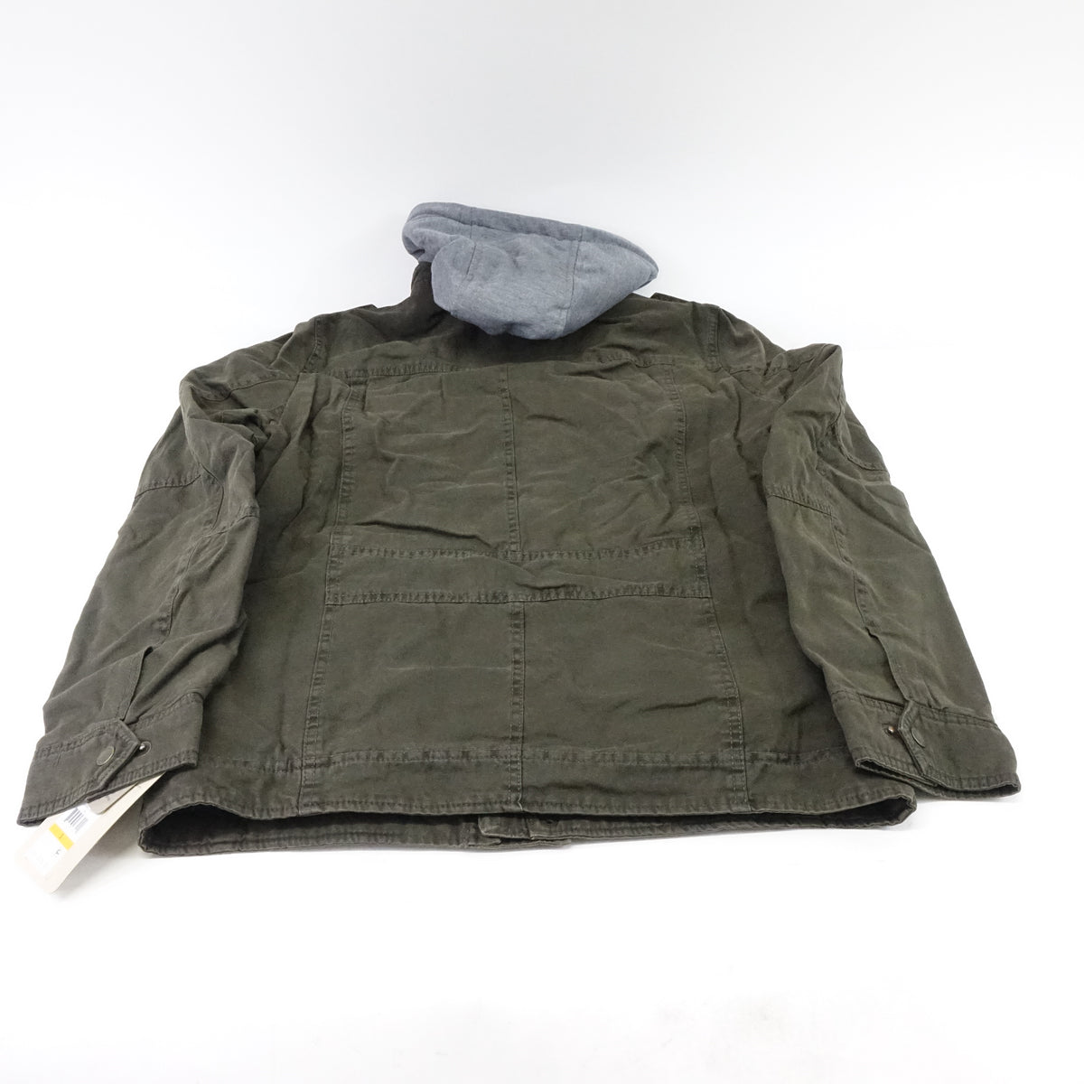 Levi's Men's Two-Pocket Hoodie with Zip Out Jersey Bib/Hood, Olive 2, Small