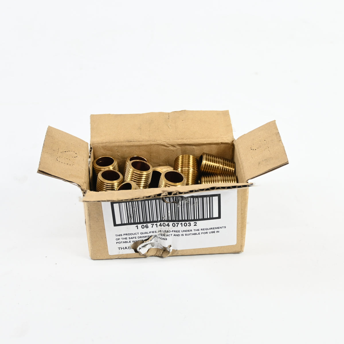 BRASS FITTINGS 40060 1/2 X CLOSE BRASS PIPE NIPPLE