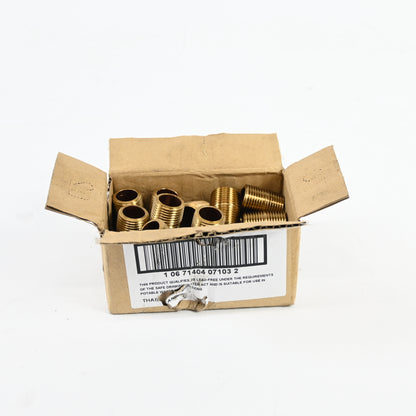 BRASS FITTINGS 40060 1/2 X CLOSE BRASS PIPE NIPPLE