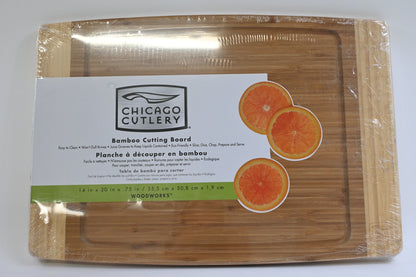 Chicago Cutlery® Woodworks 14” x 20” Bamboo Cutting Board