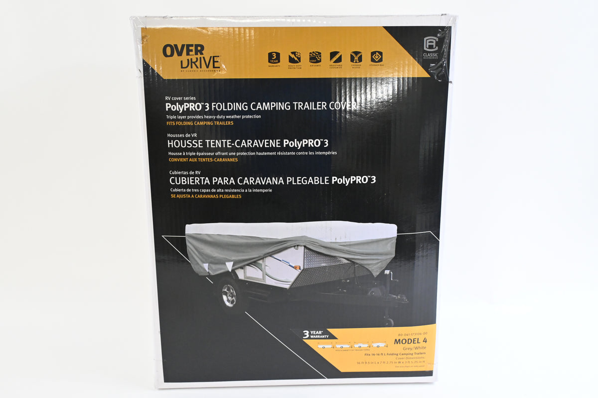 PolyPRO3 Folding Camping Trailer Cover, 14'-16'L, RV/Camper/Travel Trailer Cover