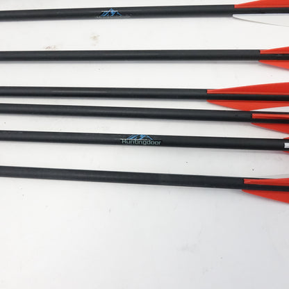 30-Inch Carbon Target Arrows – 12-Pack Precision Practice Arrows with Removabl