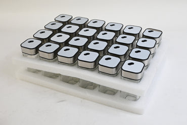 24pk of 4oz Glass Spice Jars with Label and Airtight Stainless Steel Turn Caps