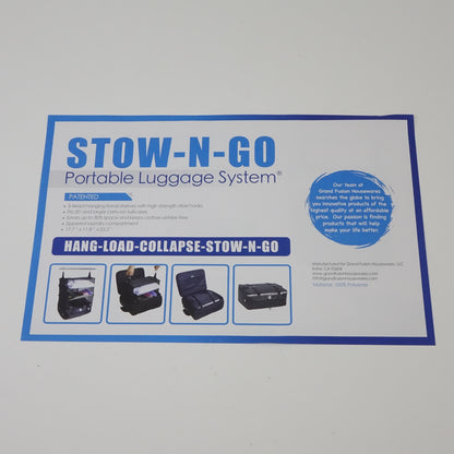 Stow-N-Go Portable Luggage System - Large - Black- M278364