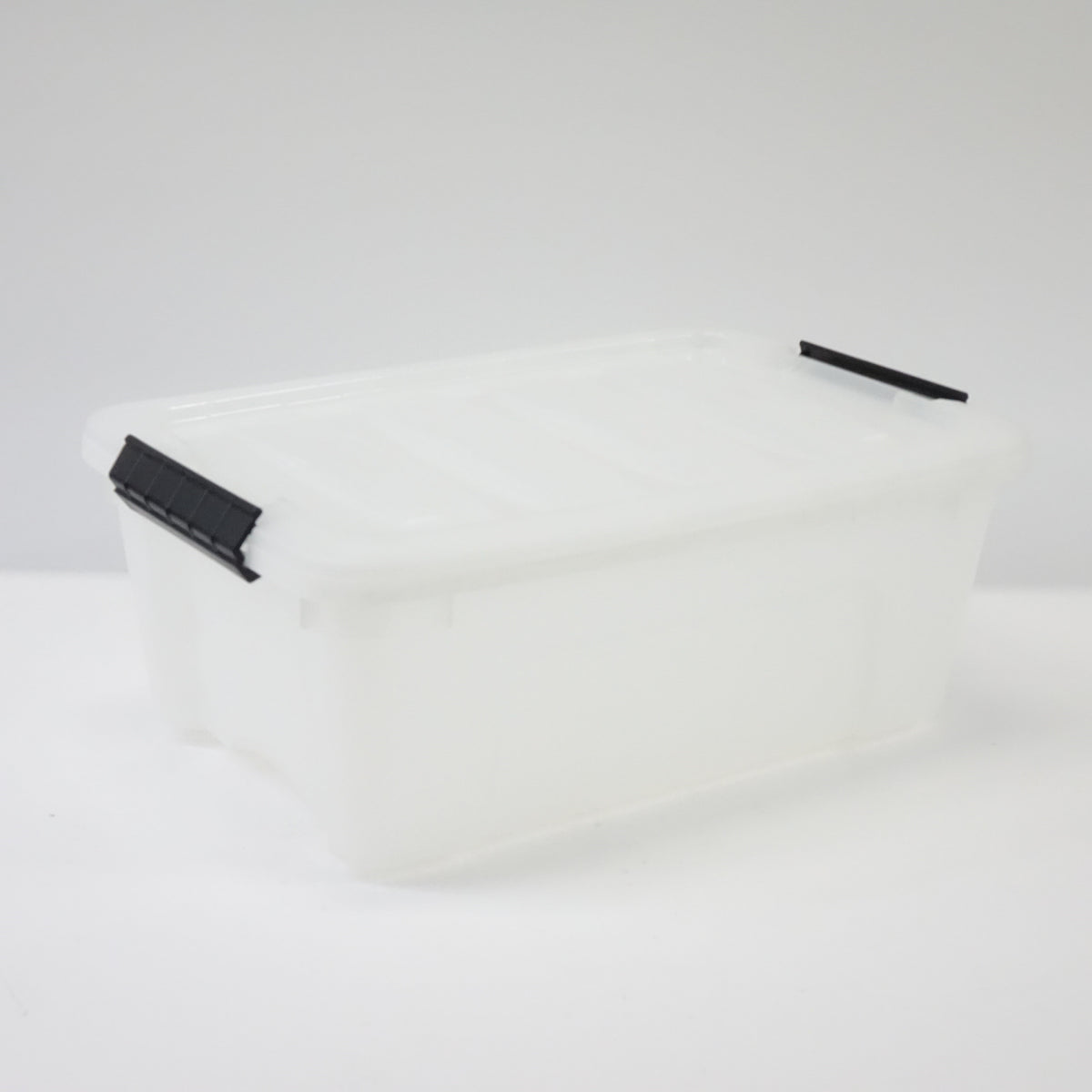 IRIS USA 13 QT Plastic Storage Box Lid & Latches, 6 Pack, Pearl - Open Box