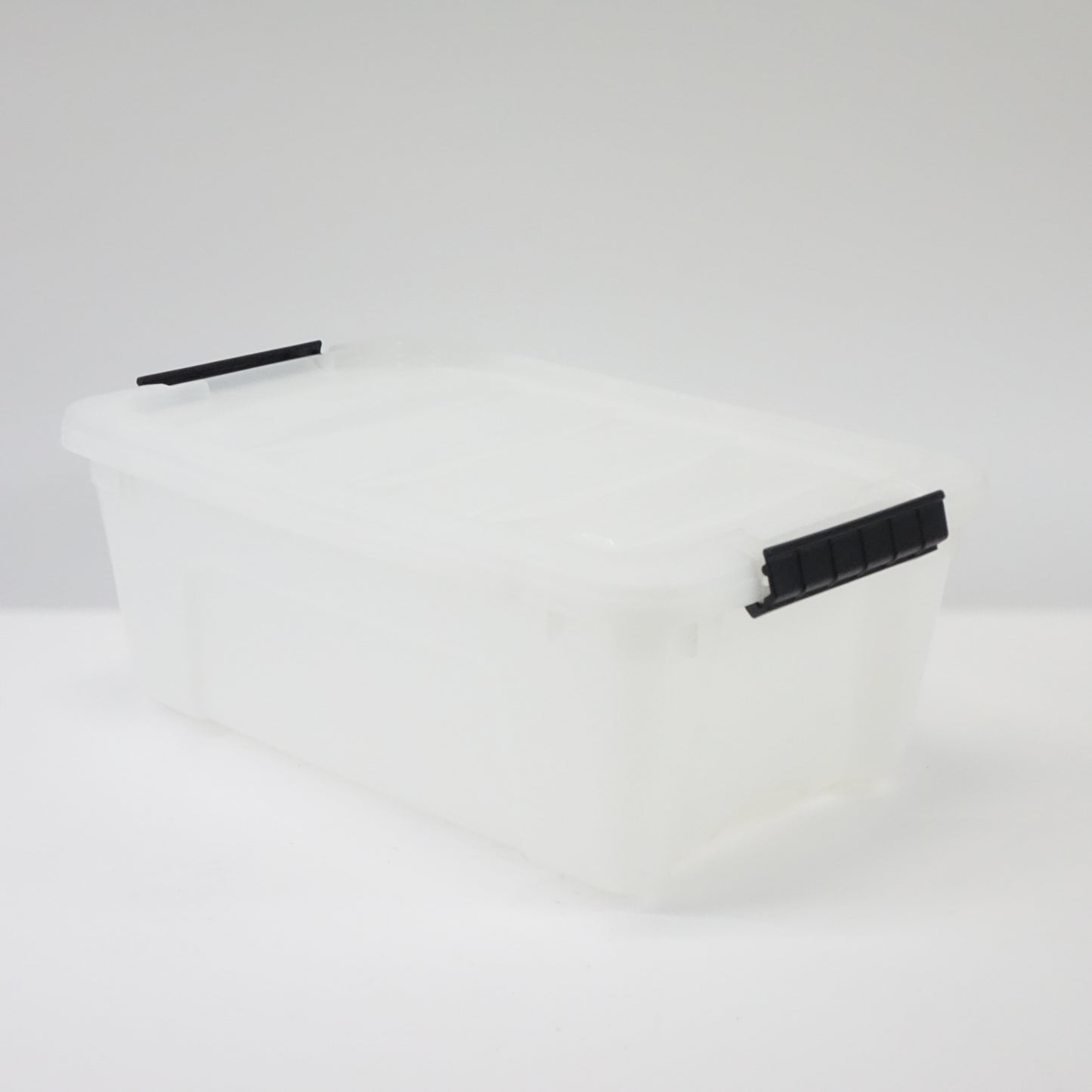 IRIS USA 13 QT Plastic Storage Box Lid & Latches, 6 Pack, Pearl - Open Box