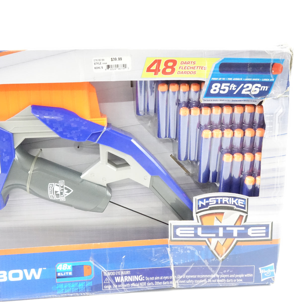 NERF N-Strike Stratobow Bow with 48 Darts Foam Dart Toy Kids Toy - New