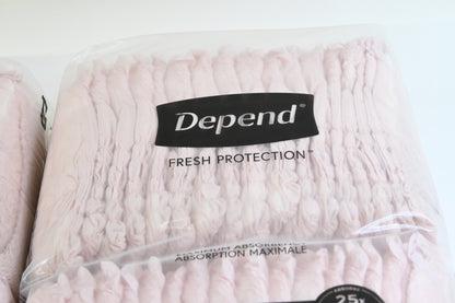 68 Count Depend Fresh Protection Adult Incontinence Underwear for Women XL
