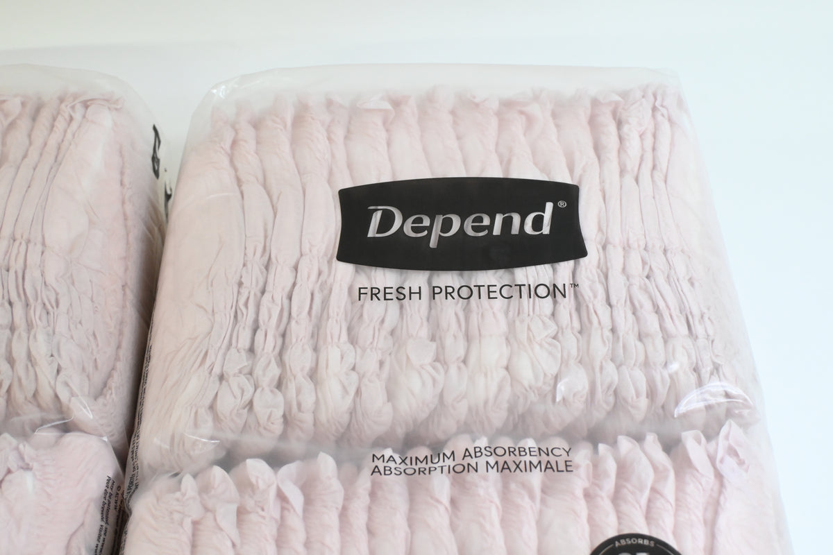 Depend Adult Incontinence Disposable Diapers for Women, XL, 68 Count 2 pk of 34