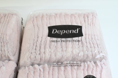 Depend Adult Incontinence Disposable Diapers for Women, XL, 68 Count 2 pk of 34