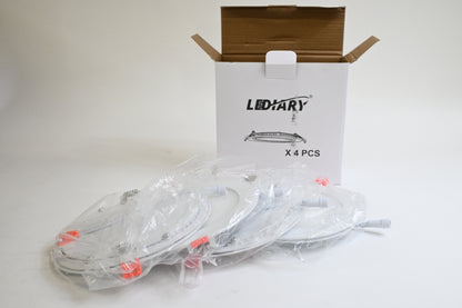 24pk 4000k Cool White LED Recessed Lighting, 6 inch w/ Junction Box,12W Eqv 110W