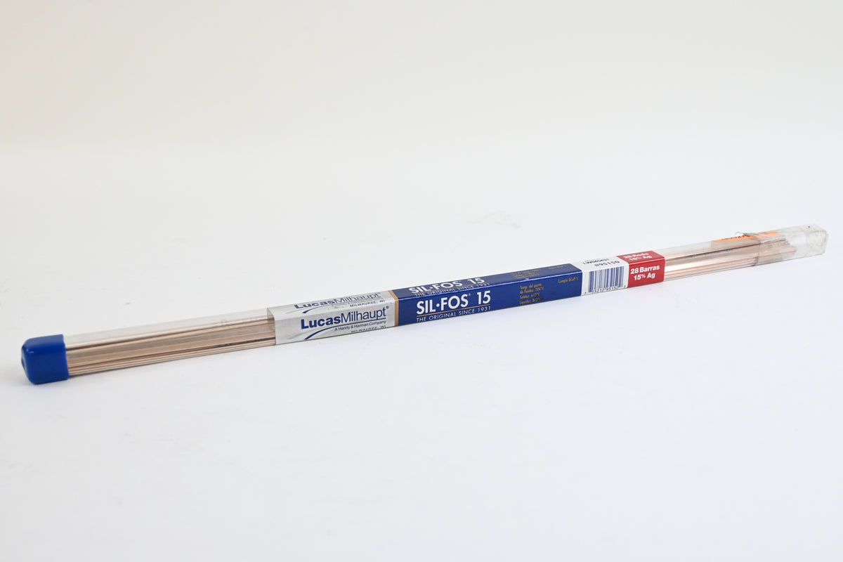 Lucas-Milhaupt 95150 Sil-Fos 15 Brazing Alloy 28 Rod Tube