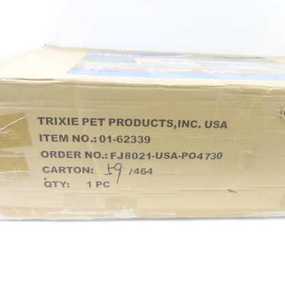 Trixie Natura Insulated Rabbit Hutch Peaked Roof & Run Glazed Wood - New