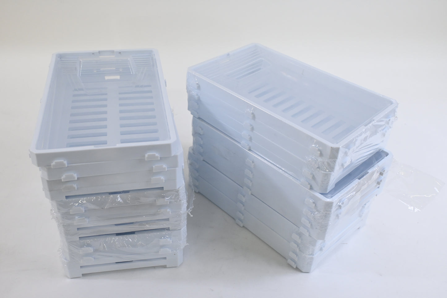 JONYJ 12 Pack Clear Plastic Stackable Shoe Organizer for Men and Women