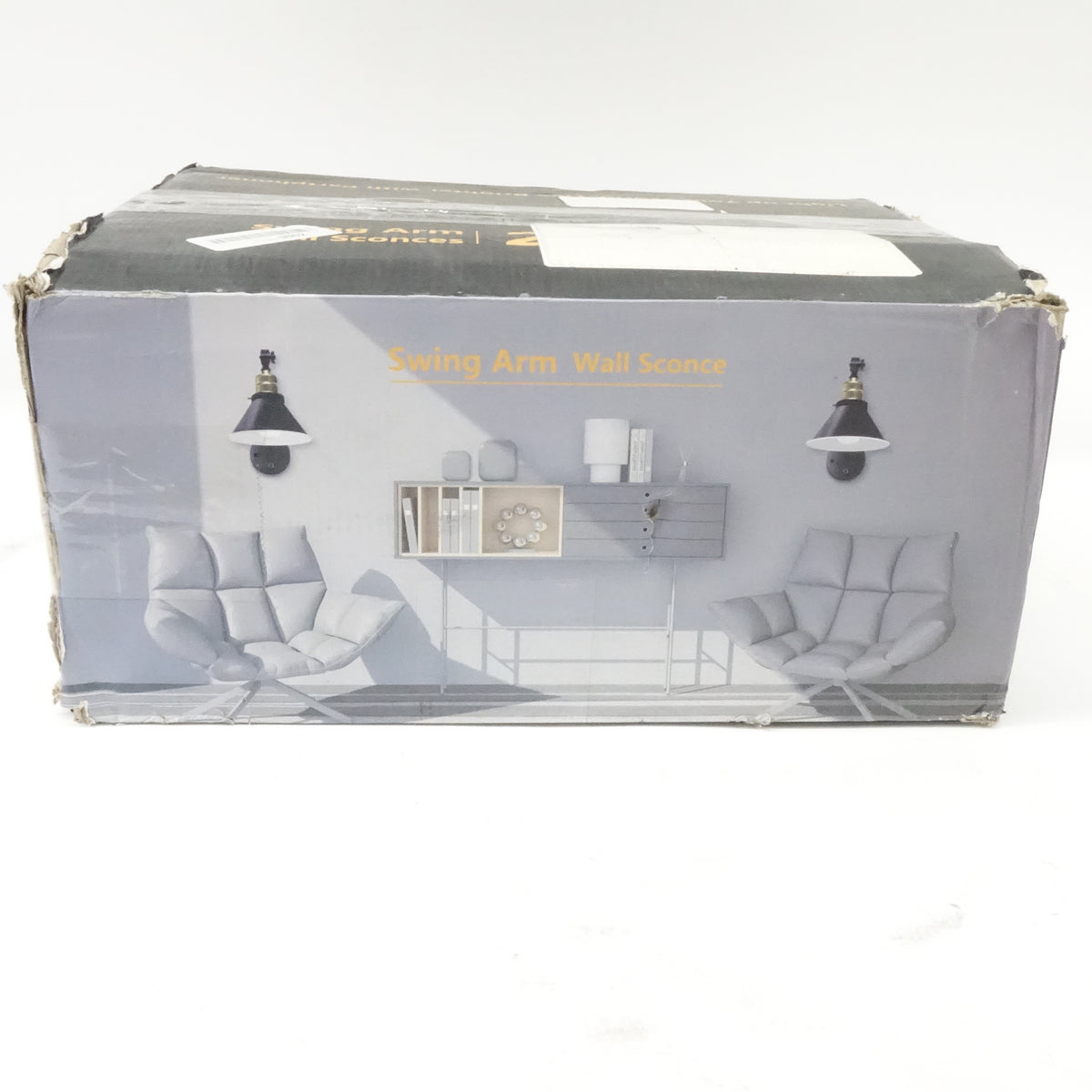 PARTPHONER Dimmable Plug In Wall Sconce Set of 2 Swing Arm Lamps w/ Switch