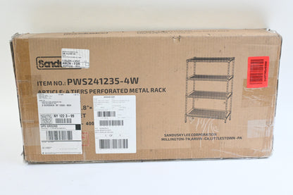 Muscle Rack PWS241235-4W Steel Wire Shelving, 110 lb Per Shelf Capacity 35"x24"