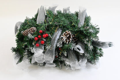 U-QE 9 FT Pre-Lit Artificial Battery Operated Christmas Garland w/ Timer