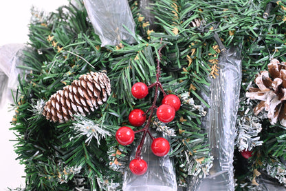 U-QE 9 FT Pre-Lit Artificial Battery Operated Christmas Garland w/ Timer