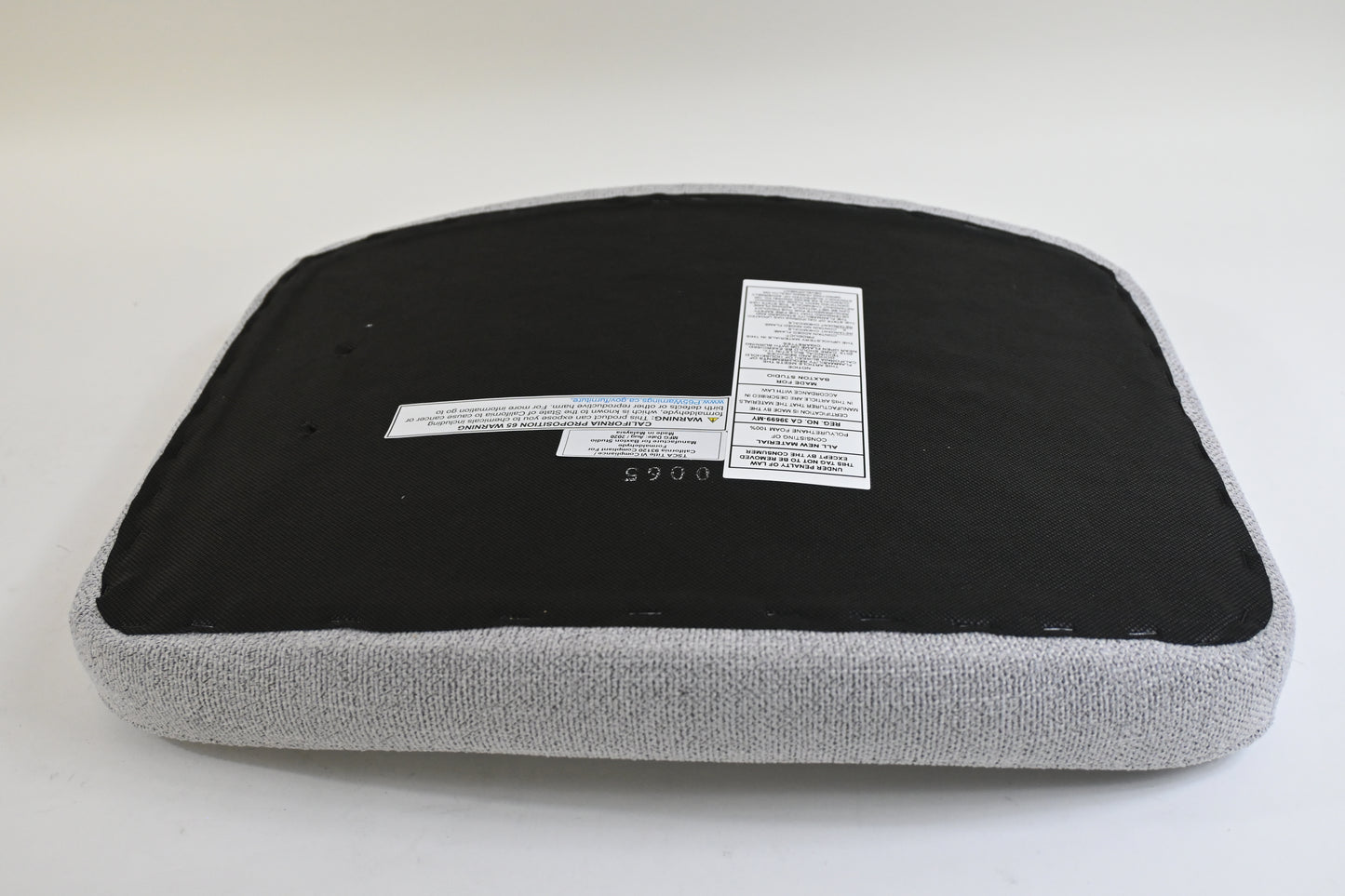 Baxton Studio Vera Mid-Century Modern Light Grey Fabric Upholstered Ottoman