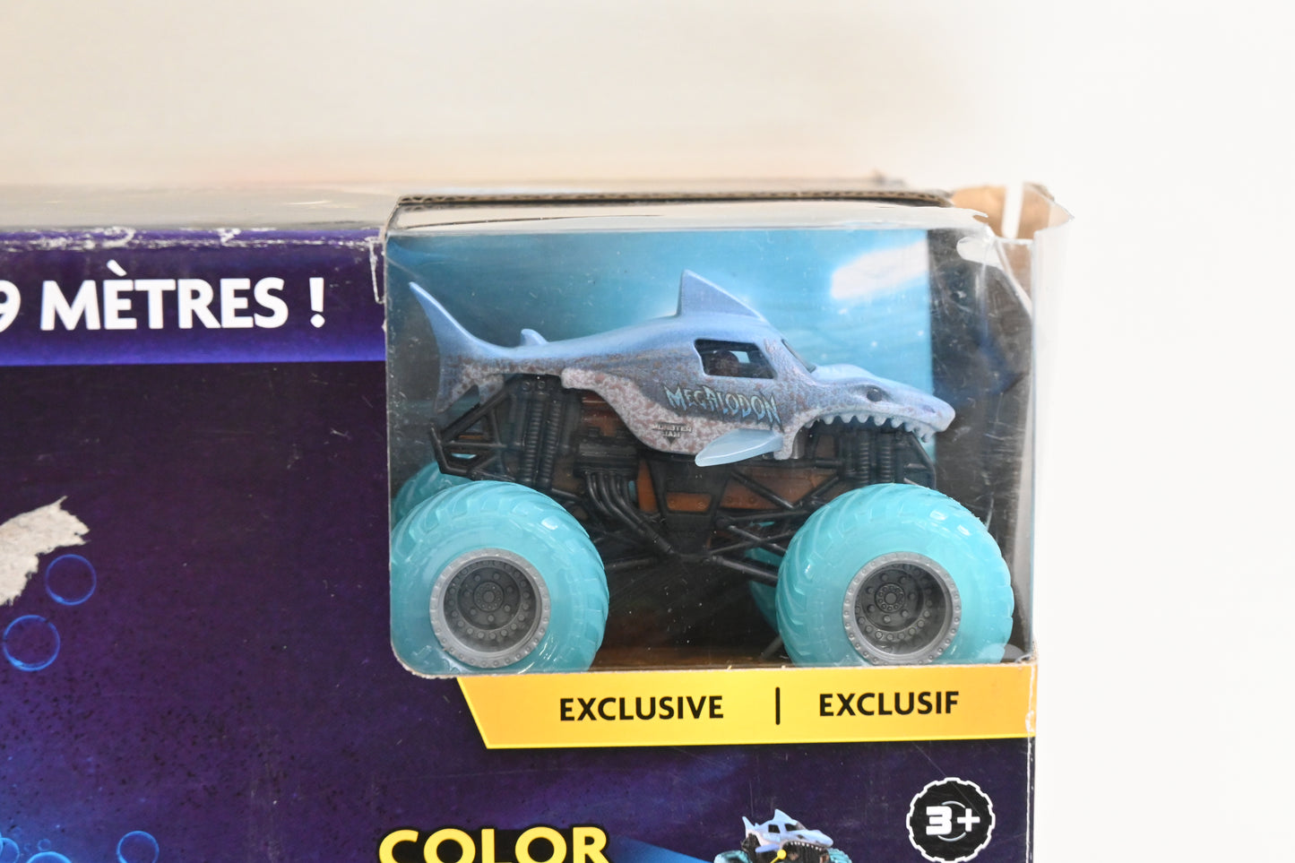 Megalodon Monster Truck Wash Spin Playset, Monster Jam Kids Toy - Grade A