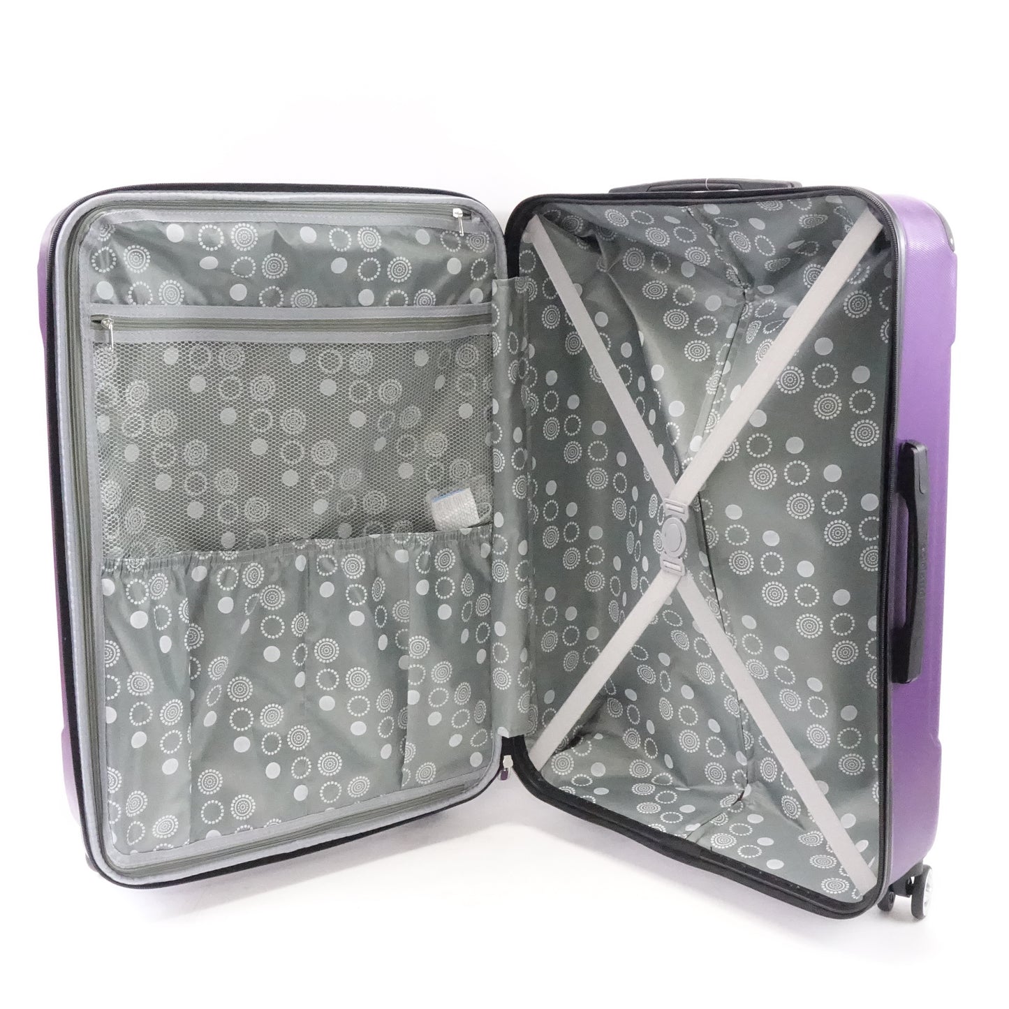 Rockland London Hardside Expandable Spinner Wheel Luggage- Purple