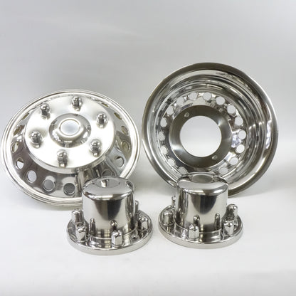 Puermto 16" Wheel Simulator Snap on Hubcaps 6 Lug 18 Hand Hole- 6K06R
