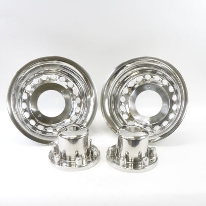 Puermto 16" Wheel Simulator Snap on Hubcaps 6 Lug 18 Hand Hole- 6K06R