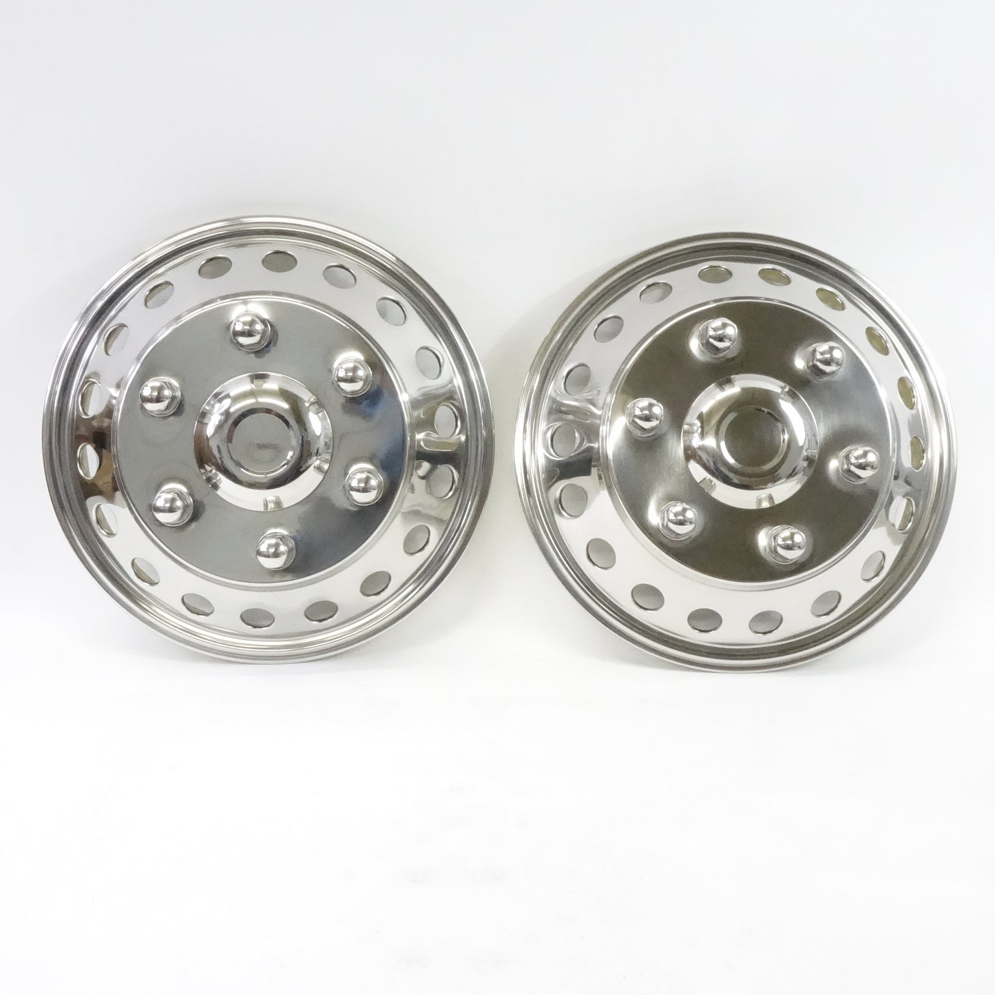 Puermto 16" Wheel Simulator Snap on Hubcaps 6 Lug 18 Hand Hole- 6K06R