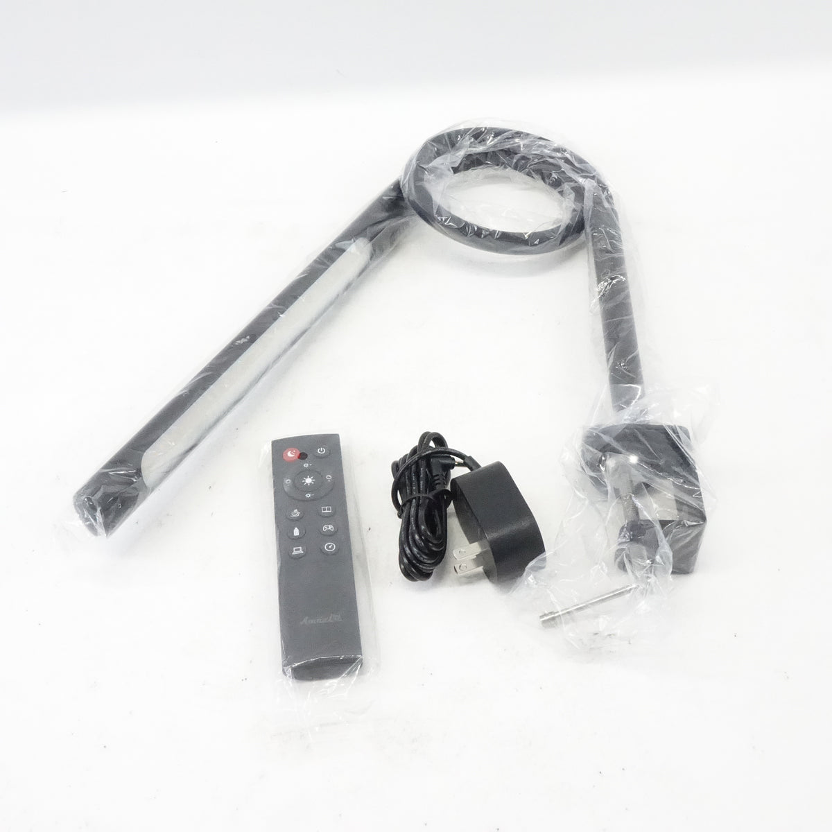 Amazlit Swing Arm Gooseneck LED Desk Clamp Lamp with Remote
