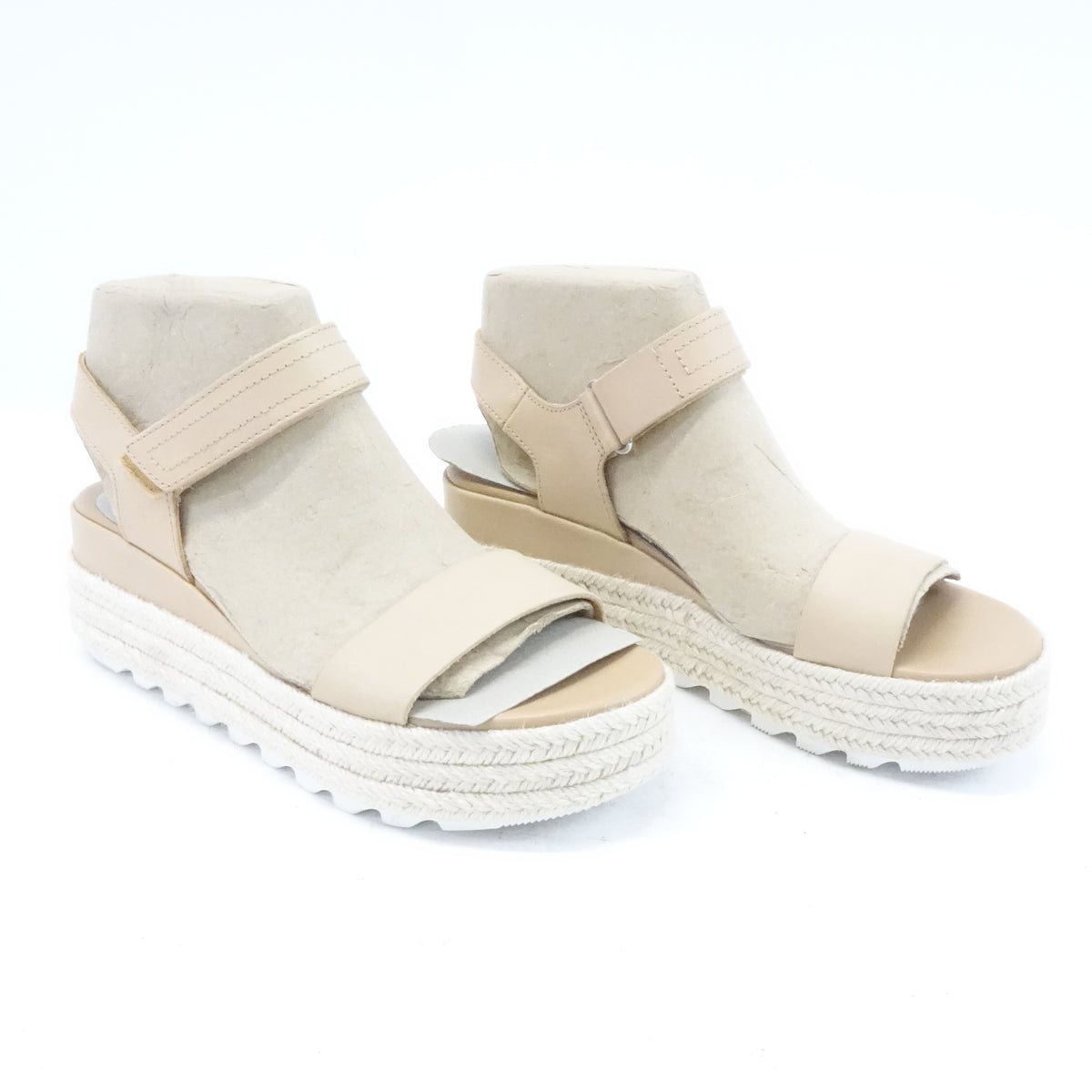 Sorel Women's Cameron Flatform Sandals - Honest Beige - Size 8.5