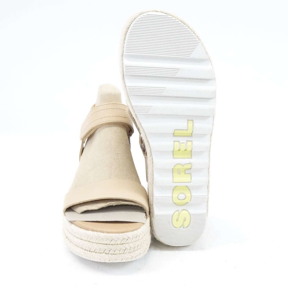 Sorel Women's Cameron Flatform Sandals - Honest Beige - Size 8.5