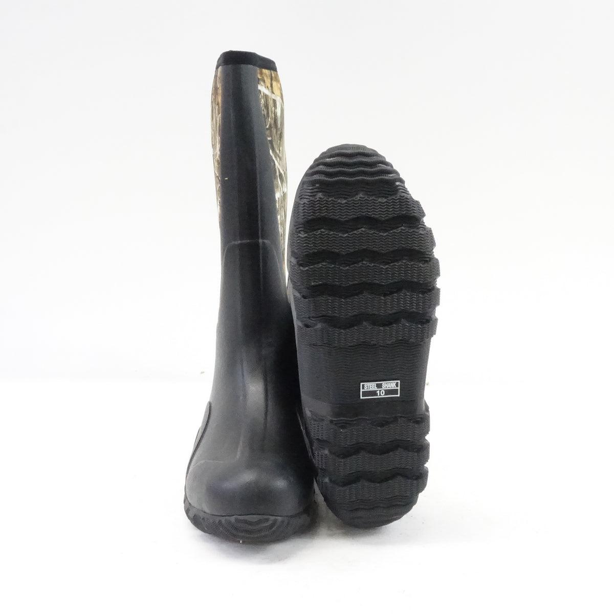 TIDEWE Waterproof Rain Boots w/Steel Shank, 6mm Neoprene Durable Rubber Size 10