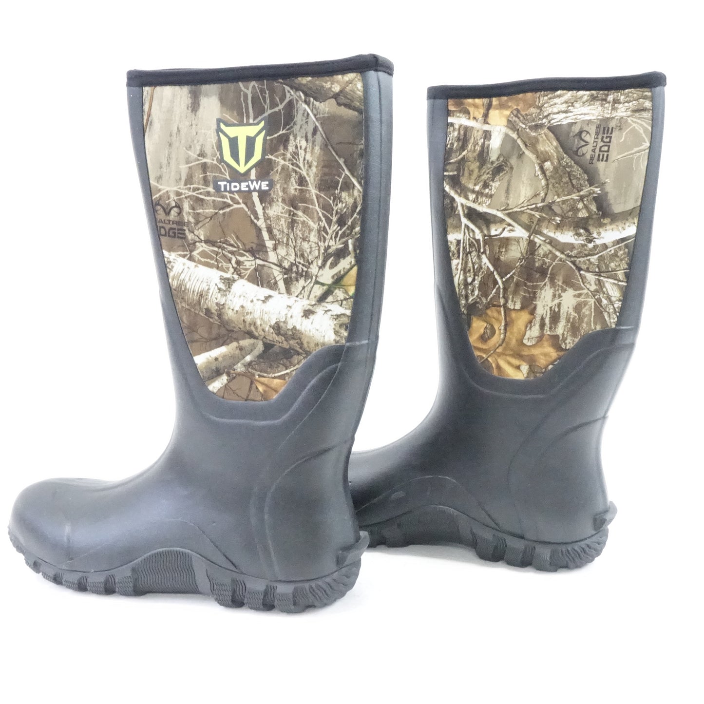 TIDEWE Waterproof Rain Boots w/Steel Shank, 6mm Neoprene Durable Rubber Size 10