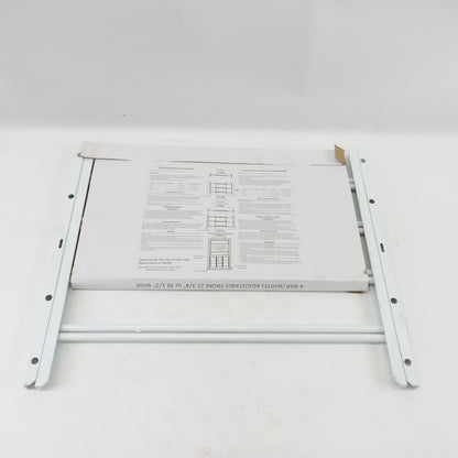 AWG 22-3/4 in. to 36-1/2 in. Adjustble Width 4-Bar Window Guard - White