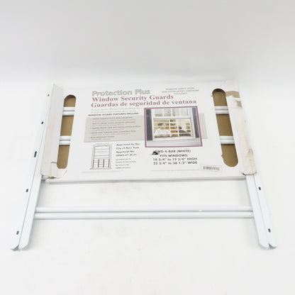 AWG 22-3/4 in. to 36-1/2 in. Adjustble Width 4-Bar Window Guard - White