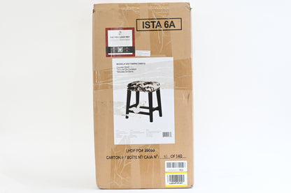 Linon Cowhide Counter Stool, Cowprint, Brown/White