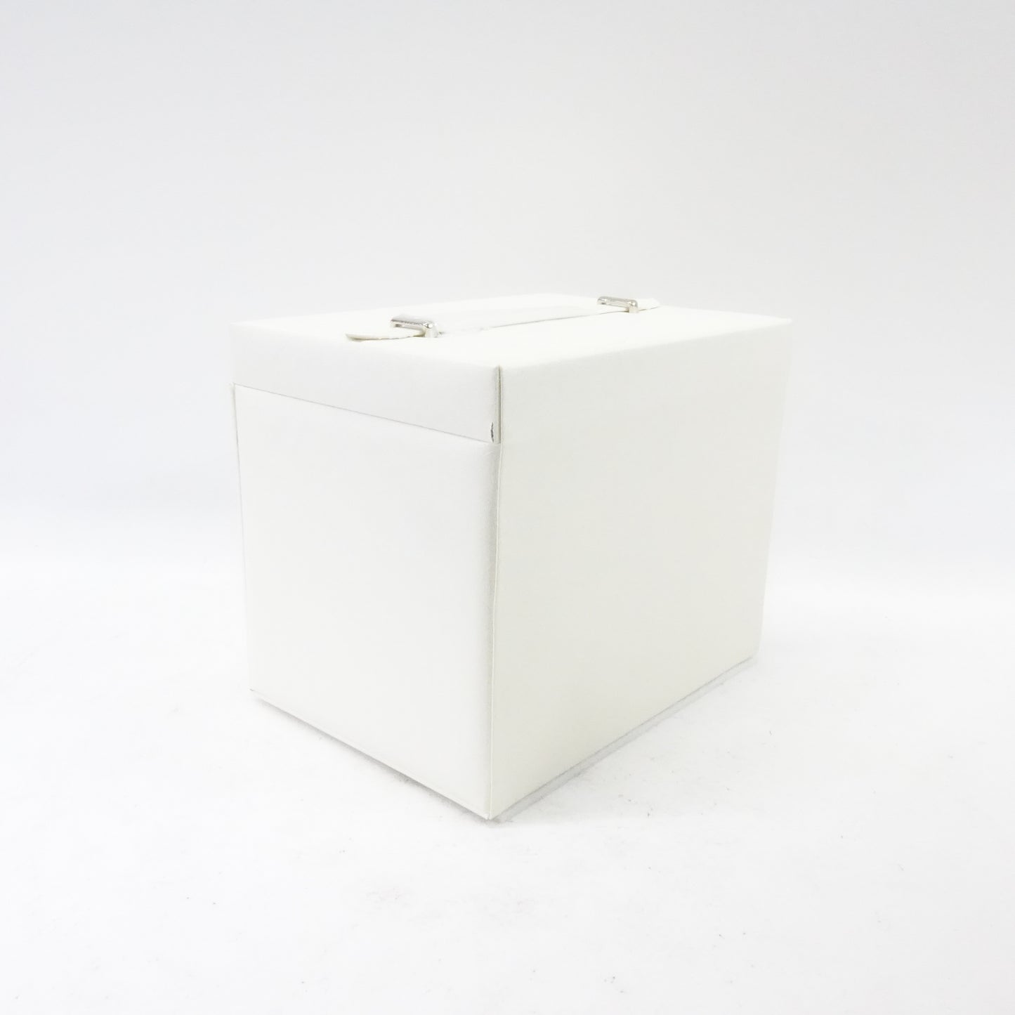 Jewelry Box with 5 Drawers, Lockable Jewelry Case with Mirror, White