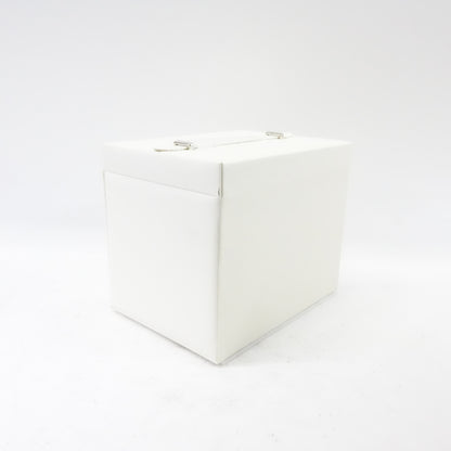 Jewelry Box with 5 Drawers, Lockable Jewelry Case with Mirror, White