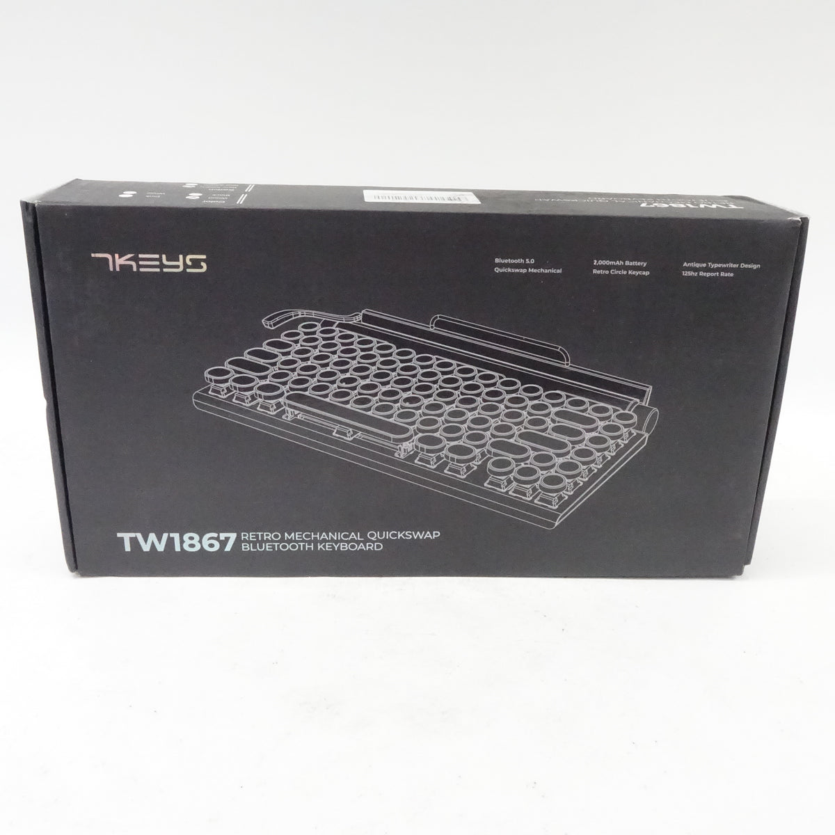 7KEYS TW1867 Retro Mechanical Typewriter Keyboard – Wireless Bluetooth 5.0 - O