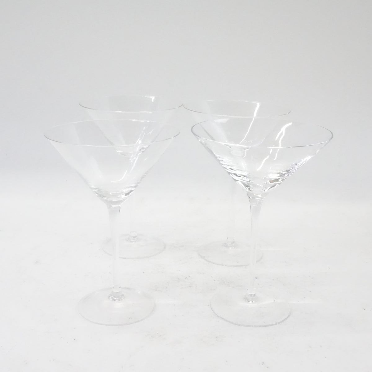 Crystal Martini Glasses with Stem 9 oz, Set of 4 - Open Box