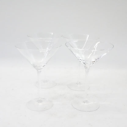 Crystal Martini Glasses with Stem 9 oz, Set of 4 - Open Box