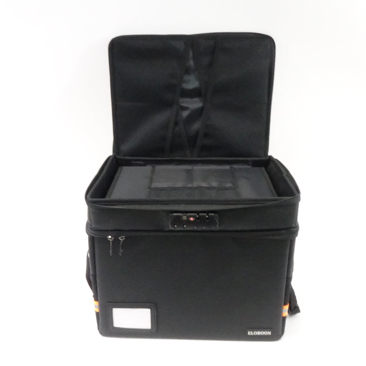 Fireproof Document Box 13 Pockets File Organizer, Black - Open Box
